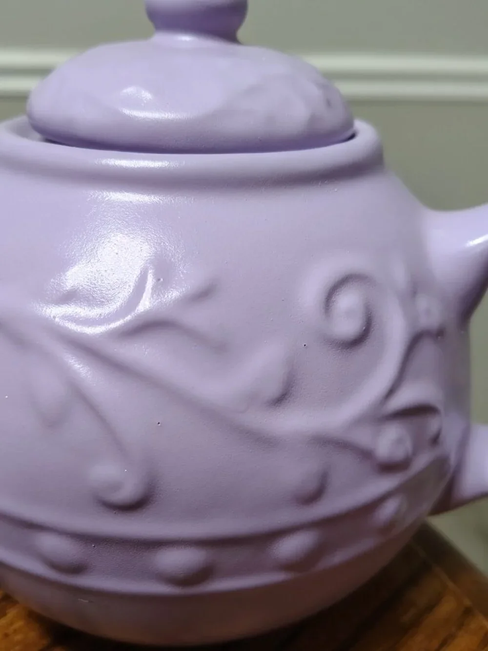 hand painted teapot